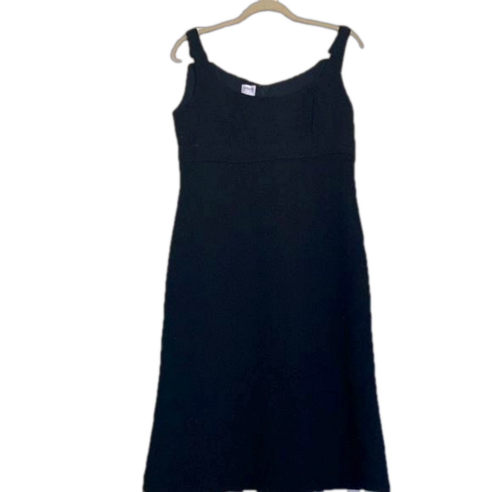 ARMANI COLLEZIONI Sz 10 sleeveless black dress. Italy